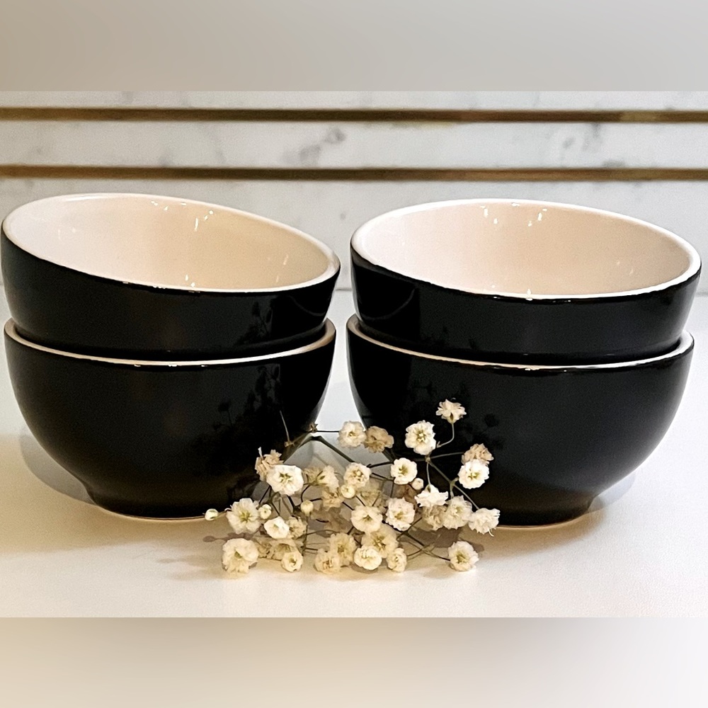 Glossy Ceramic teacup set of 4